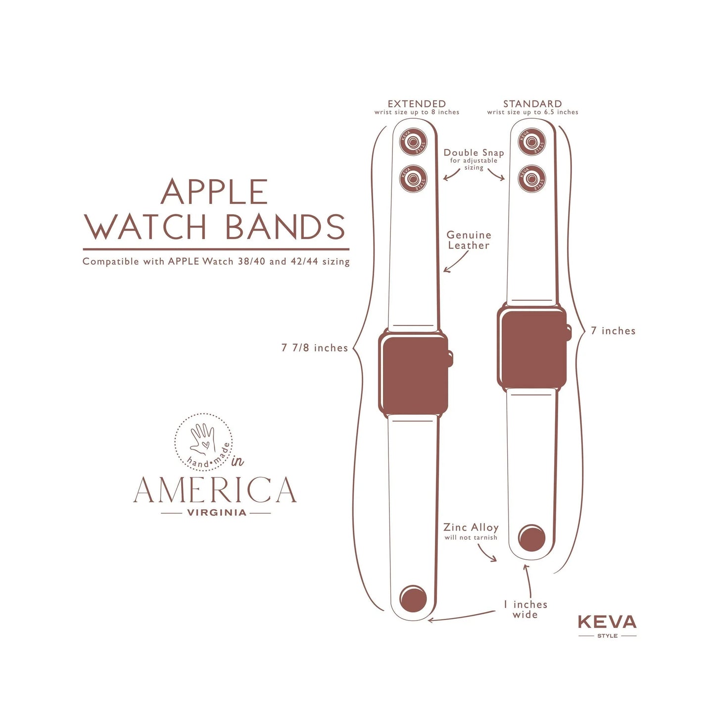 Mocha Watch Band by Keva Style
