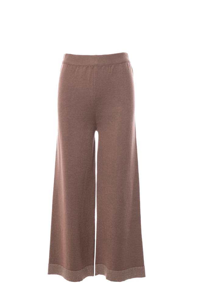 Viscose Lurex Knitwear by Anonyme in Brown