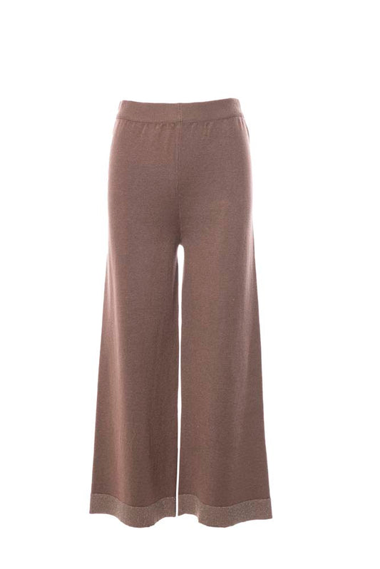 Viscose Lurex Knitwear by Anonyme in Brown