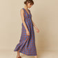 Maxi Two-Tone Dress by Indi & Cold in Azul