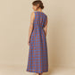 Maxi Two-Tone Dress by Indi & Cold in Azul