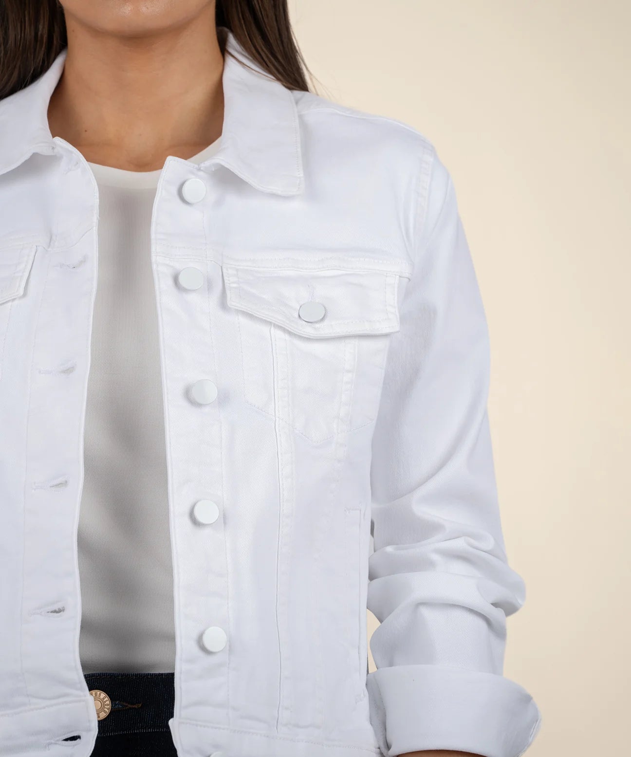 Julia Jacket Semi Fit by Kut from the Kloth in Optic White