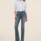 Natalie Mid Rise Flare Pants by Kut from the Kloth in Worthy Wash