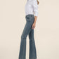 Natalie Mid Rise Flare Pants by Kut from the Kloth in Worthy Wash