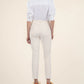 Reese High Rise Fab AB Ankle Straight Raw Hem by Kut from the Kloth in Ecru