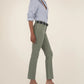Kelsey High Rise Fab AB Ankle Flare Leg Pant by Kut from the Kloth in Sage Green