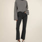 Kelsey High Rise Fab AB Ankle Flare Leg Pant by Kut from the Kloth in Pewter Green