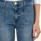 Elizabeth High Rise Straight Leg w/Front Inset Pockets by Kut from the Kloth in Clarity