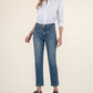 Elizabeth High Rise Straight Leg w/Front Inset Pockets by Kut from the Kloth in Clarity