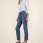 Elizabeth High Rise Straight Leg w/Front Inset Pockets by Kut from the Kloth in Clarity