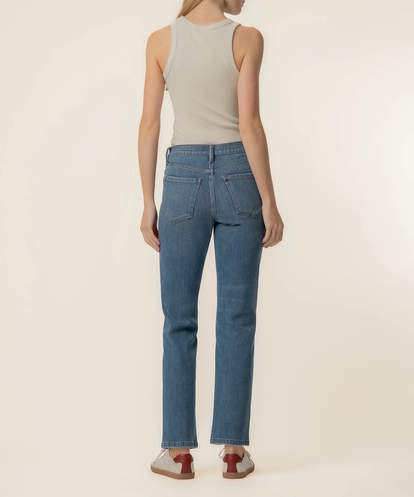 Blair High Rise Fab Ab Straight Leg Jeans by Kut from the Kloth in Thrive