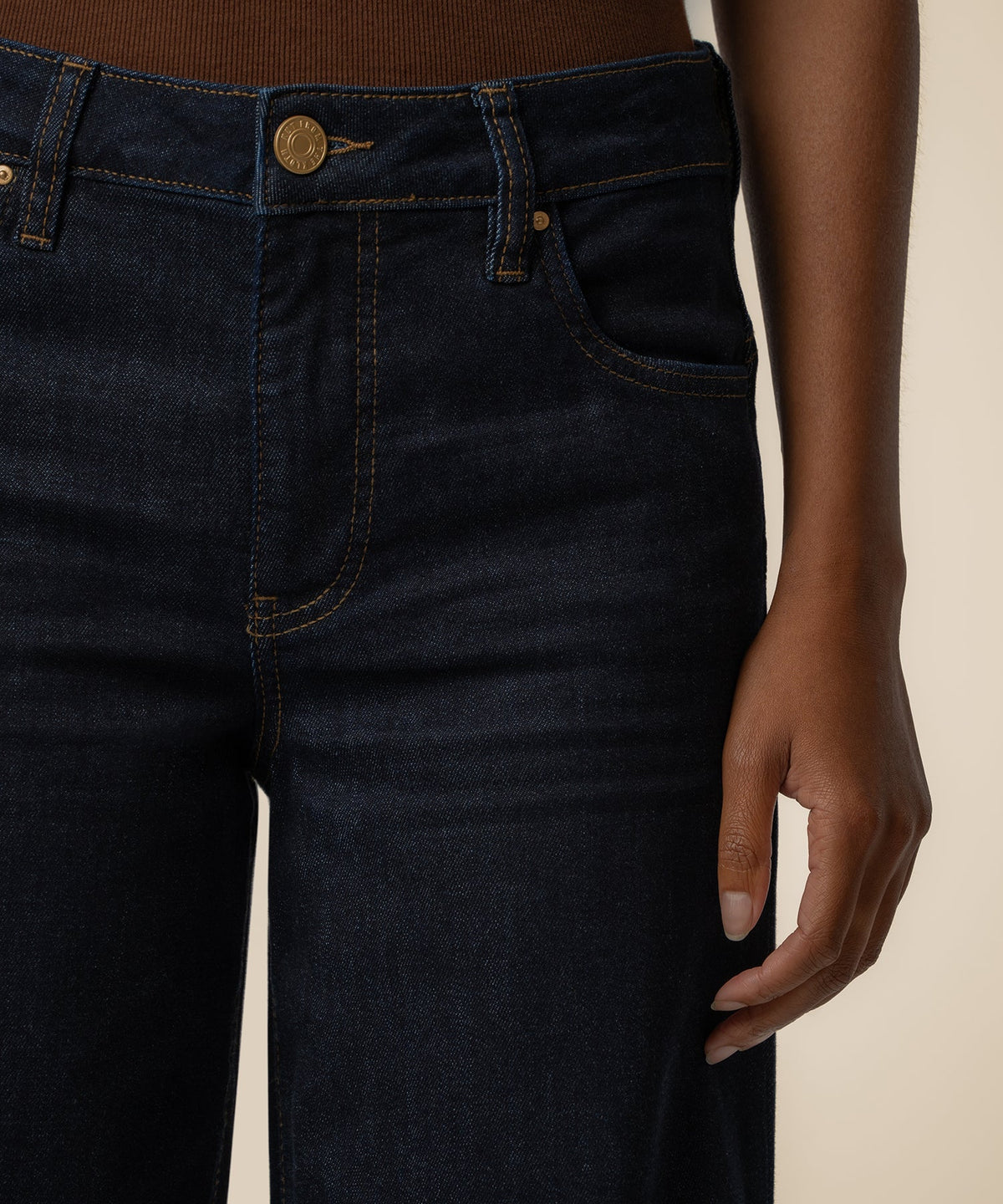 Maya High Rise Fab Ab Wide Leg Jeans by Kut from the Kloth in Amaze