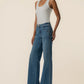 Jean High Rise Wide Leg Dip Scoop Jeans by Kut from the Kloth in Incandescent