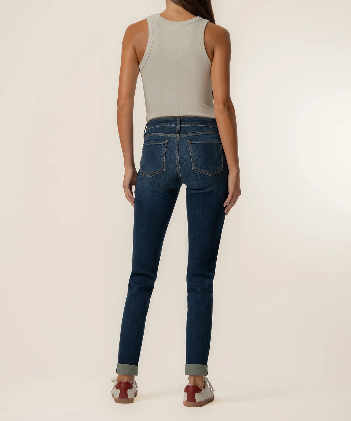 Catherine Boyfriend Jeans by Kut from the Kloth in Luckily w/ Dark