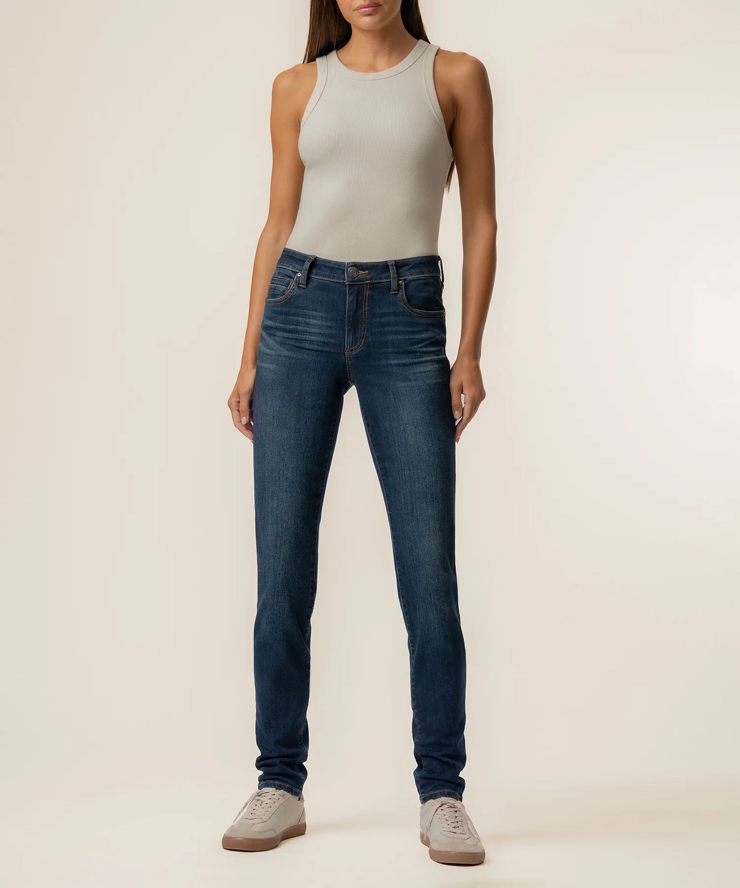 Catherine Boyfriend Jeans by Kut from the Kloth in Luckily w/ Dark