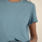 Remington Scoop Neck Short Sleeve Shirt by Kut from the Kloth in Sea Blue