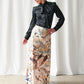 Hummingbird A-line Maxi Skirt by One Hundred Stars in Nude