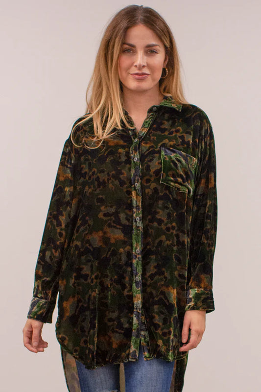 Lucy Tunic Shirt by Caite and Kayla in Jungle Tie-Dye