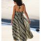 Hemi Tie Halter Dress by Cienna in Blue