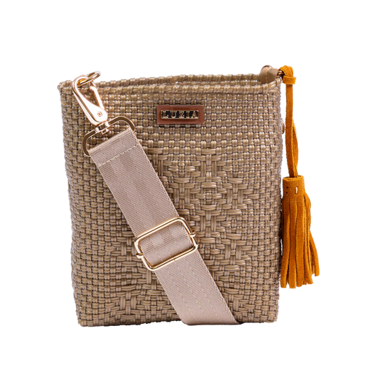 Traveler Multi Diamond Crossbody by LUZIA in Solid Gold