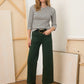 Chelsea Wide Leg Pant by Sanctuary in Washed Forest