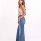 Hudson Wide Leg Jeans by Level 99 in Rainey