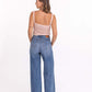 Hudson Wide Leg Jeans by Level 99 in Rainey