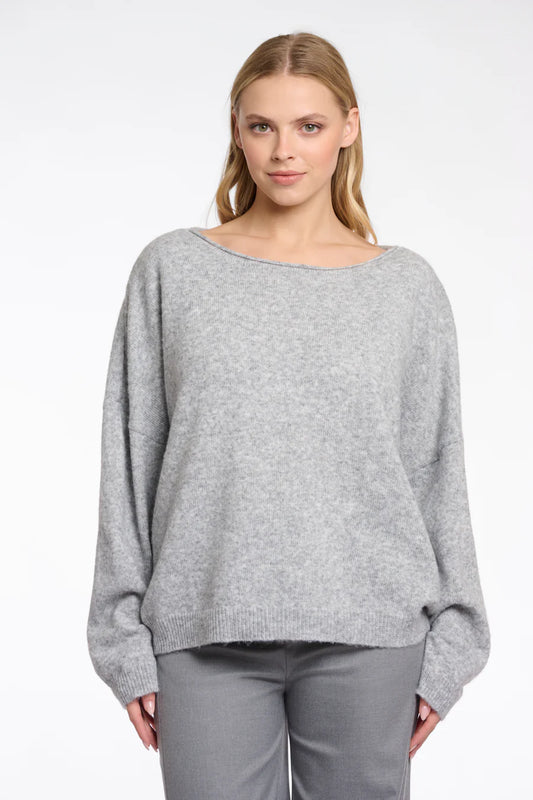 Lemmis Sweater by Rino & Pelle in Light Grey Melange