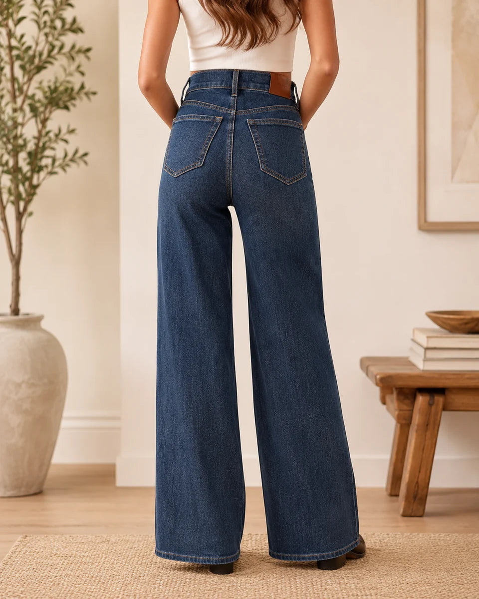 Hudson Wide Leg Jeans by Level 99 in The Baths