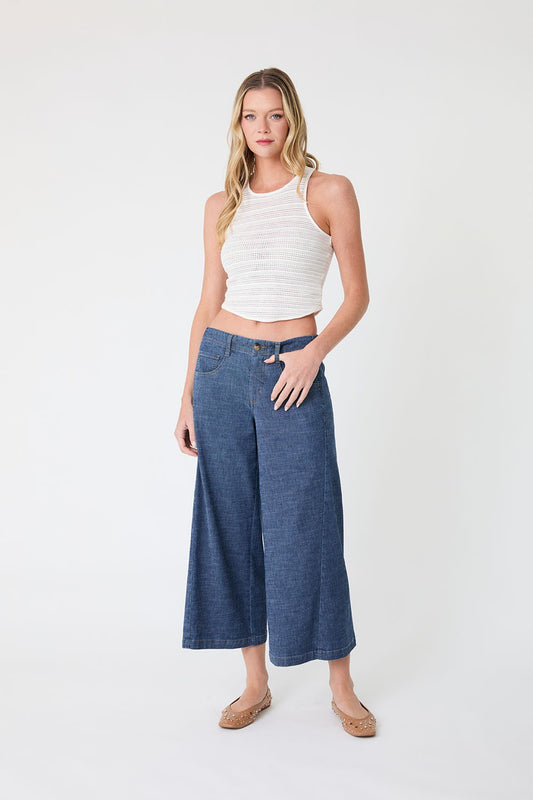 Aurora Wide Leg Pant by Level 99 in Starlight
