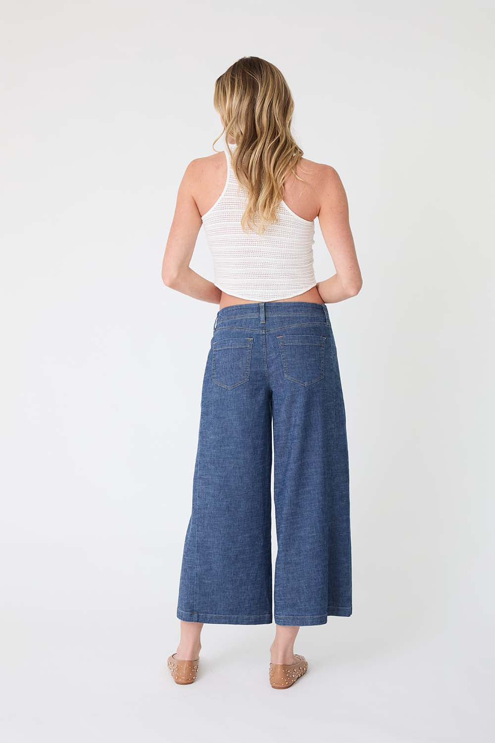 Aurora Wide Leg Pant by Level 99 in Starlight