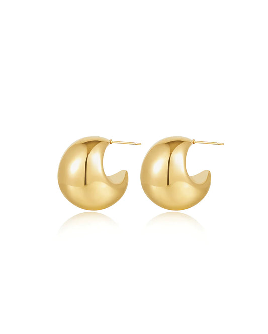 Lucia Hoops by Luv AJ in Gold