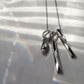 Fluctus Necklace by Anne-Marie Chagnon in Argente Silvery