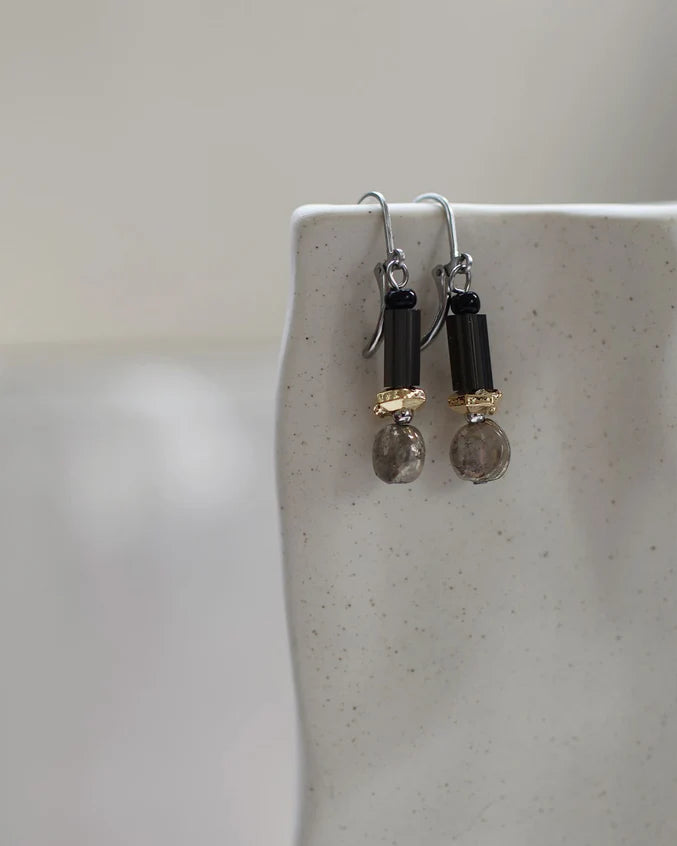 Diya Earring by Anne-Marie Chagnon in Ebony
