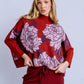 Peony Aja Sweater by Kerisma in Lunar Red