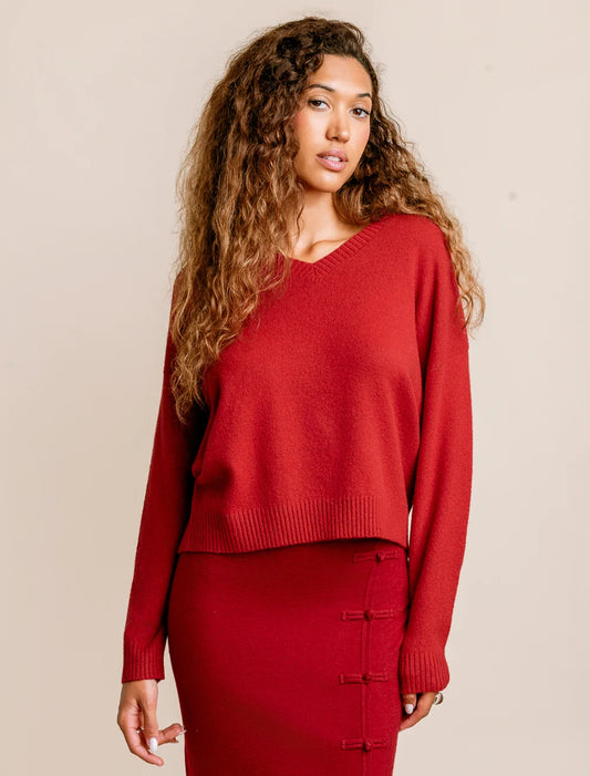 Jacky Sweater by Kerisma in Red Lantern