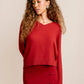 Jacky Sweater by Kerisma in Red Lantern