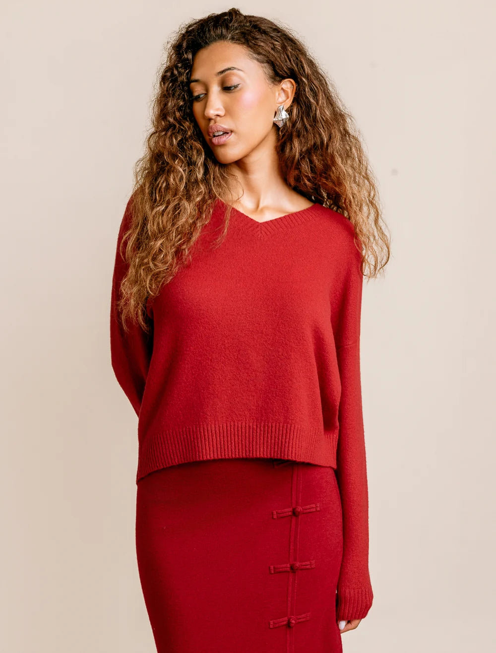 Jacky Sweater by Kerisma in Red Lantern
