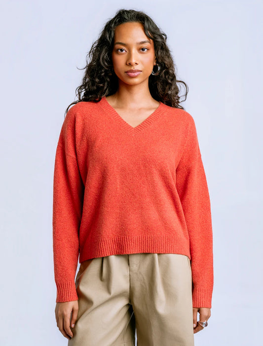 Jacky V Sweater by Kerisma in Tangerine Glow