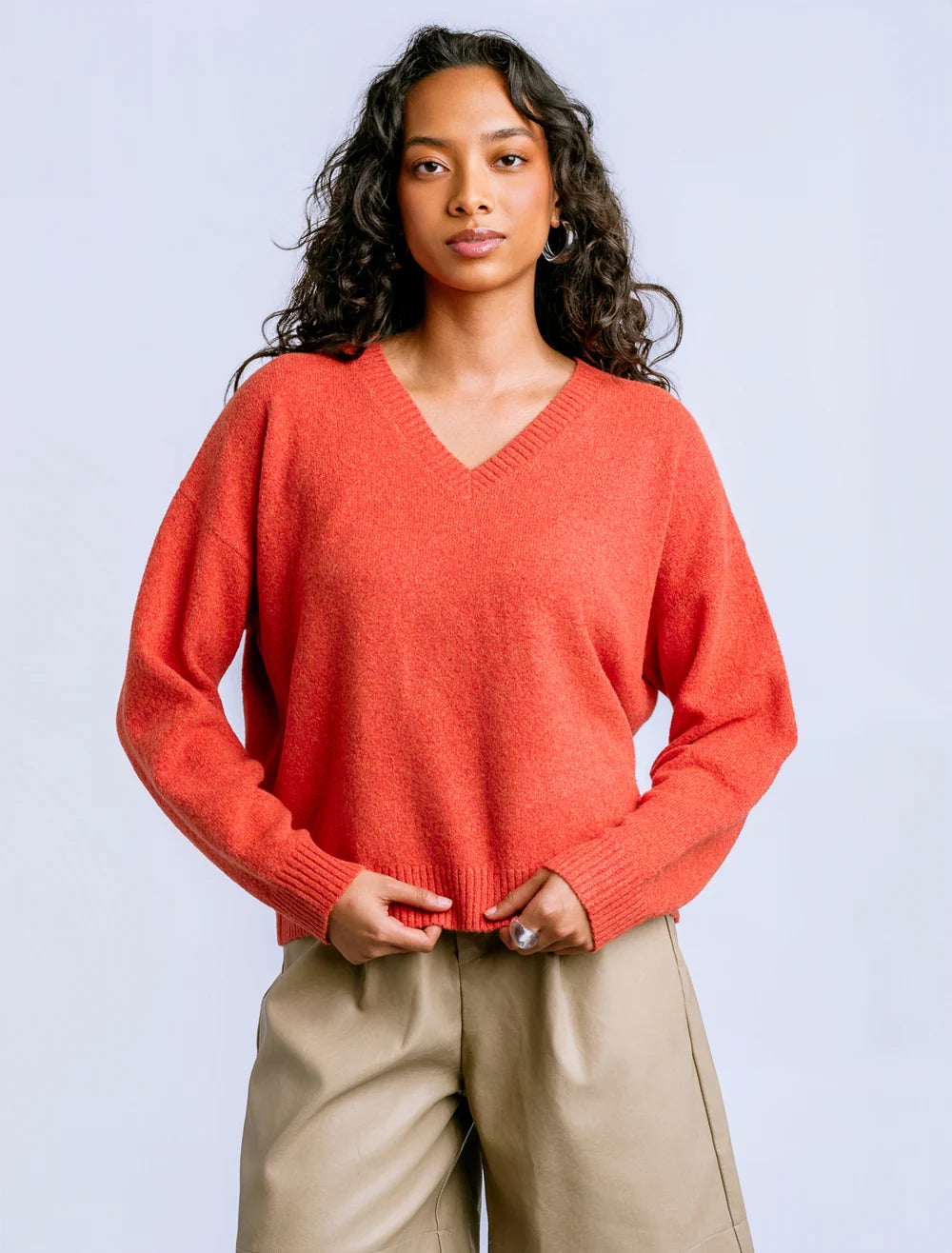 Jacky V Sweater by Kerisma in Tangerine Glow
