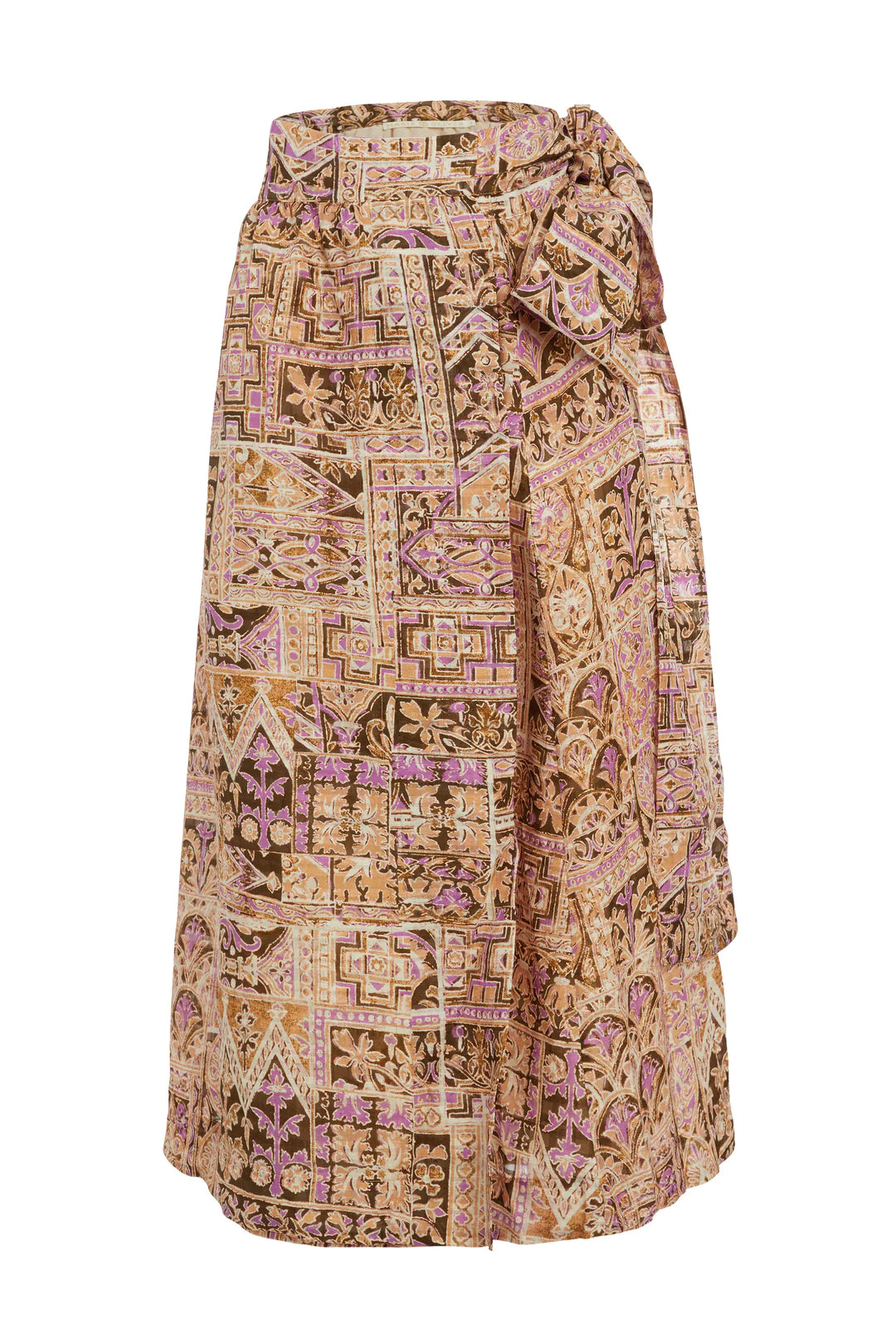 Estine Wrap Skirt by Marie Oliver in Amethyst Tile