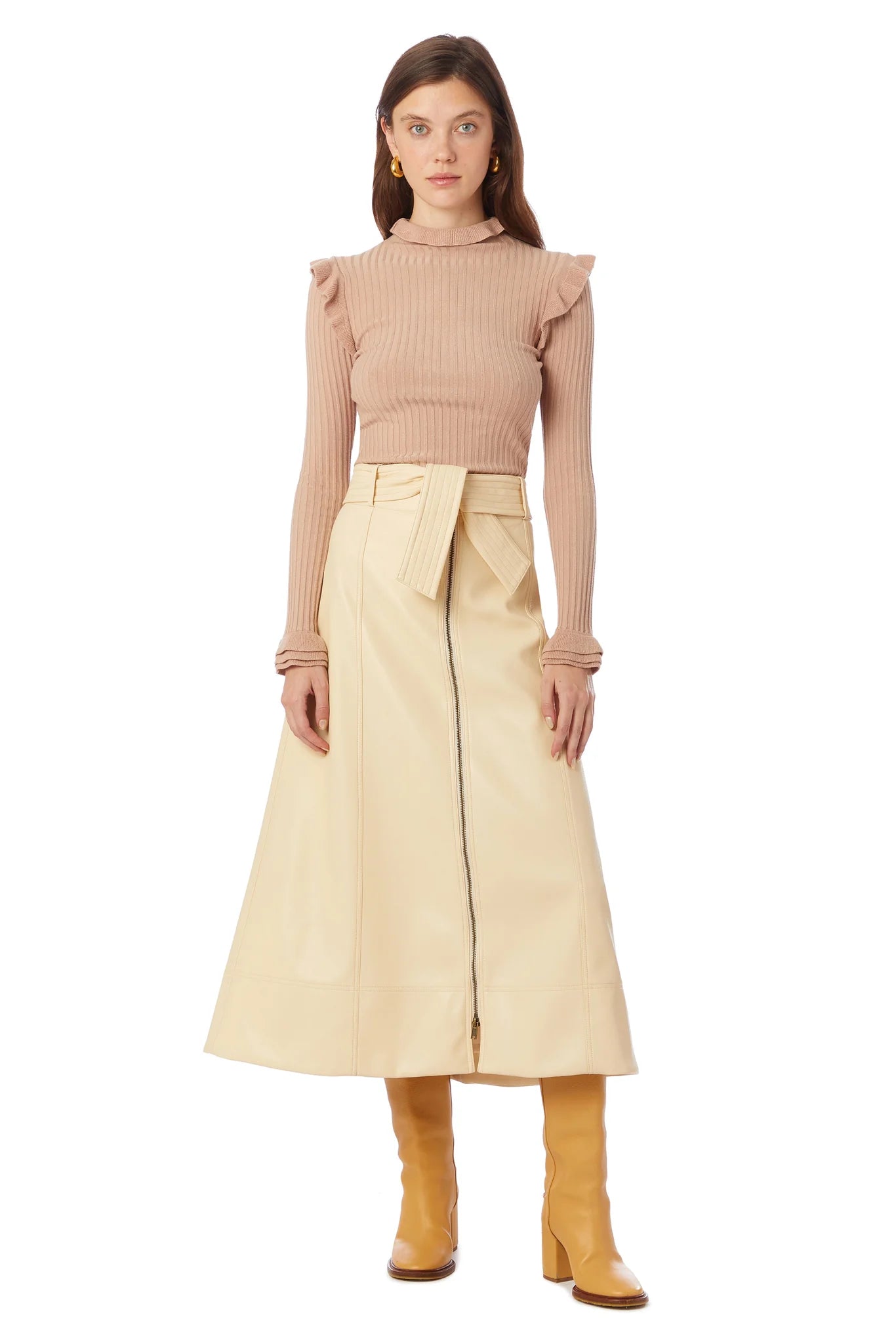 Greenwich Skirt by Marie Oliver in Sand
