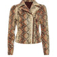 Maeve Moto Jacket by Marie Oliver in Snakeskin Faux Leather