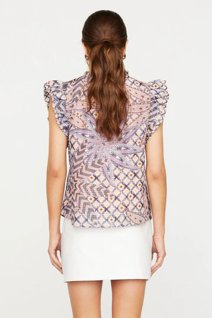 Merrit Top by Marie Oliver in Anise Lattice