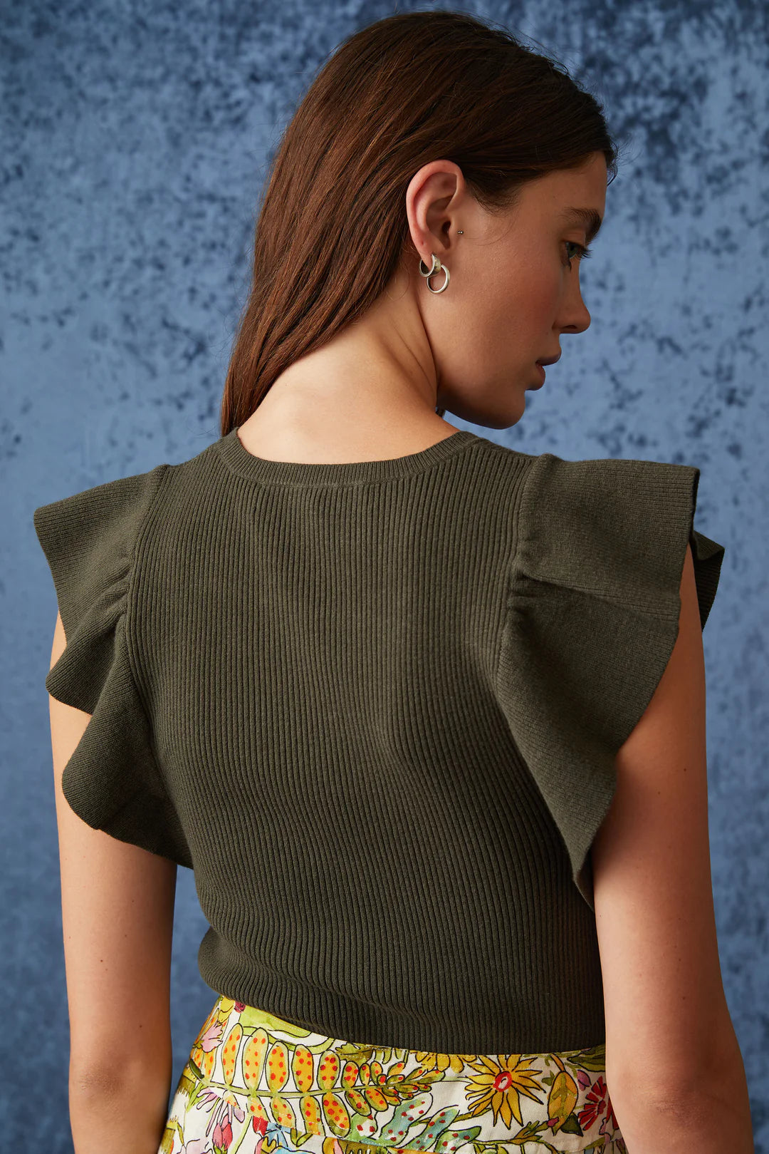 Rory Top by Marie Oliver in Juniper Green