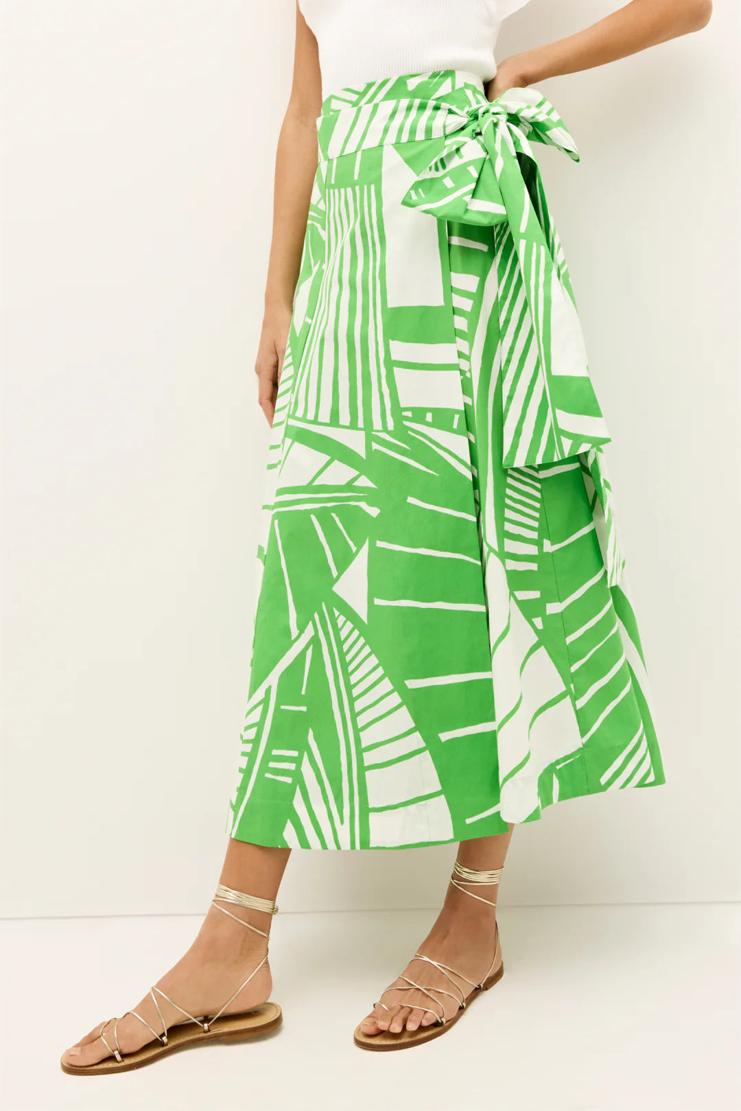 Estine Wrap Skirt by Marie Oliver in Verdant