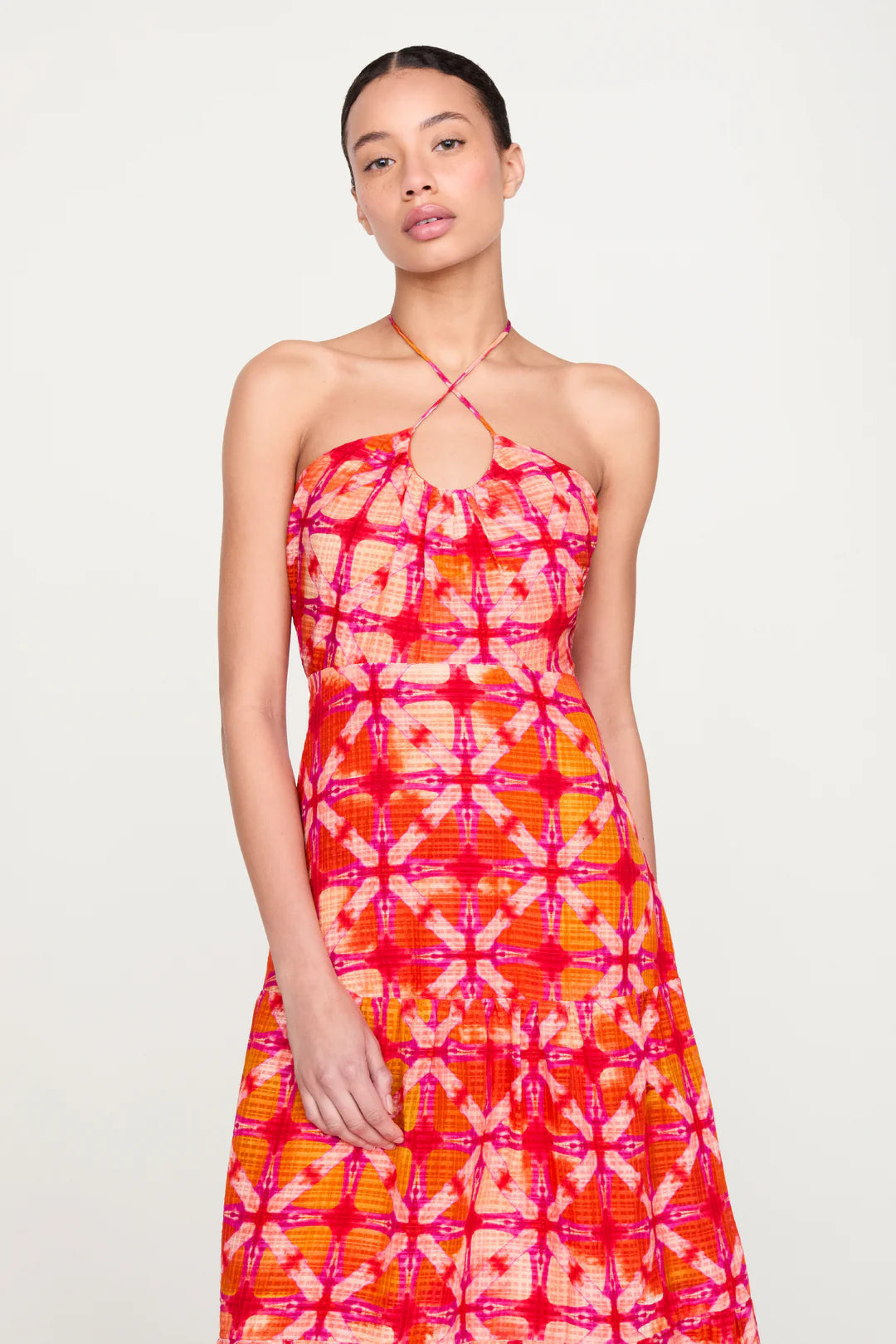 Zenna Dress by Marie Oliver in Guava
