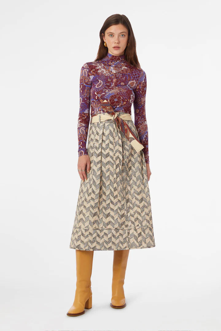 Zoie Skirt by Marie Oliver in Anise