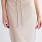 Midi Lounge Skirt by Revir in Oatmeal