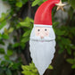 Painted Iron Santa Garden Stake by Kalalou
